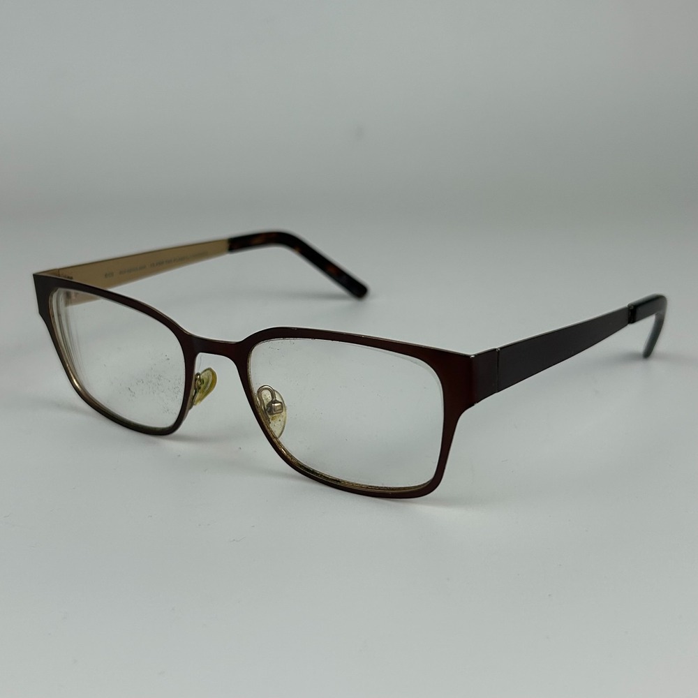 Eco‎ Mod. 1100 mbwn Womens Eyeglasses Frame Brown Metal Rectangular 51-18-140mm